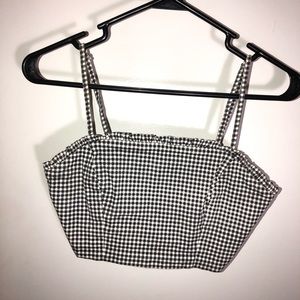 Gingham crop top